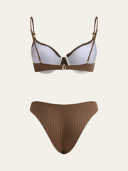 Fırfırlı Ribanalı Bikini Takımı