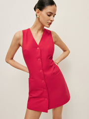 Cepli Düğmeli Elbise