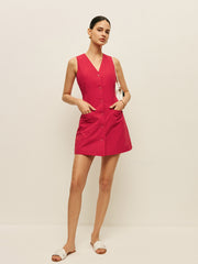 Cepli Düğmeli Elbise