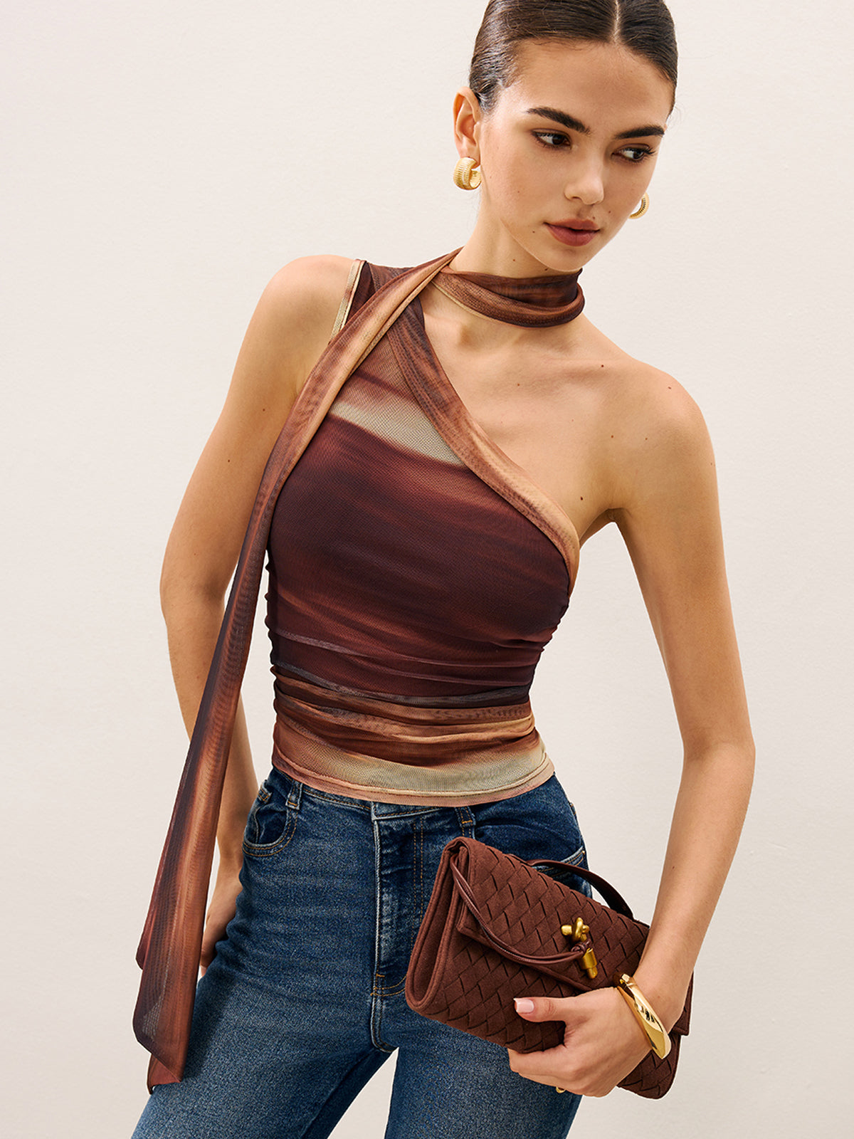 Şal Detaylı Gradyan Üst