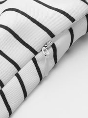 Çizgili Volanlı Bluz