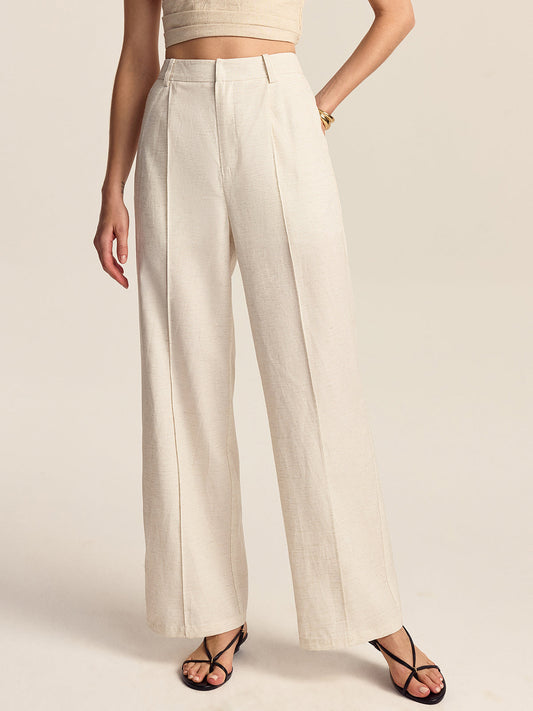 Tencel-Keten Karışımlı Pantolon