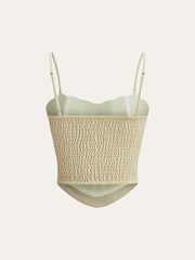 Korse Görünümlü Kolsuz Üst