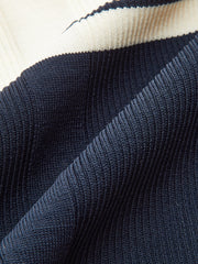 Kontrast Çizgili Triko Üst