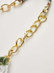 Baskılı Zincirli Yan Bağlamalı Bikini Altı