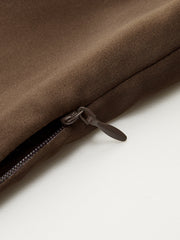 Asimetrik Boyun Bağlamalı Üst Büyük Düğmeli