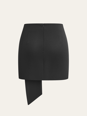 Asimetrik Metalik Dekoratif Etek