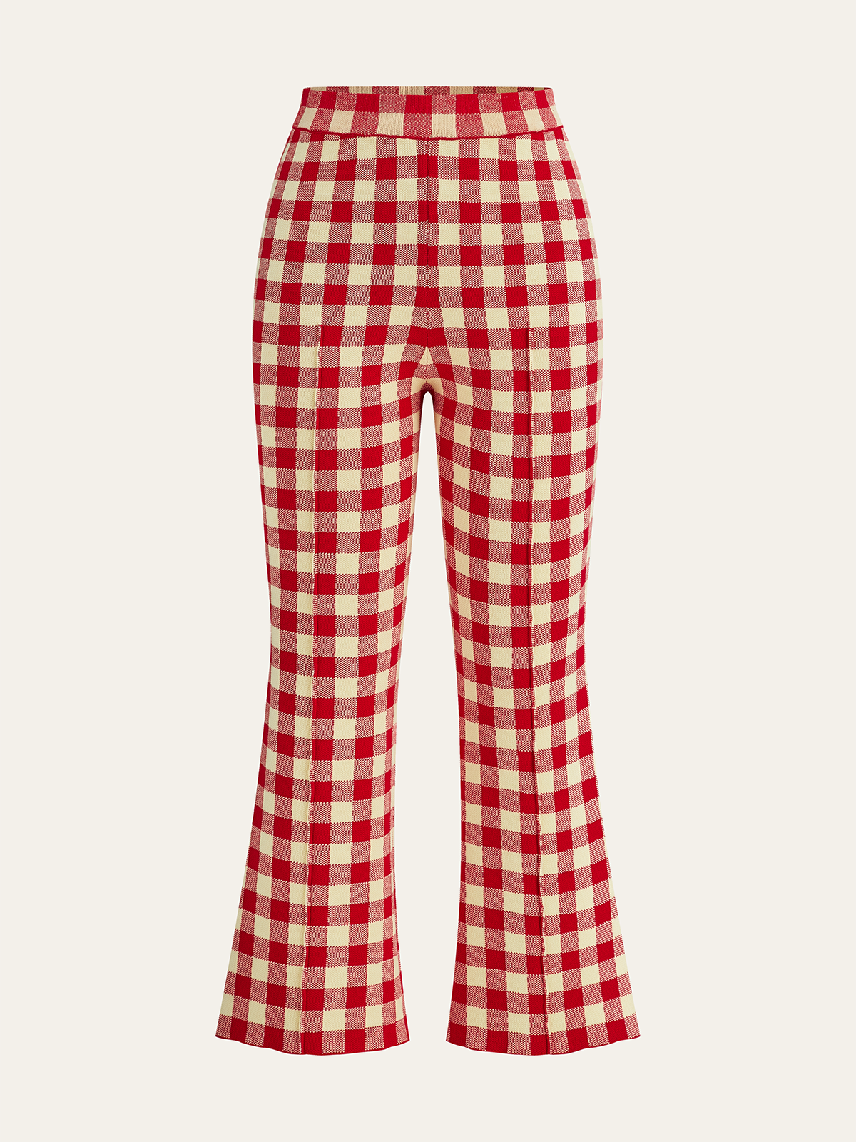 Gingham Desenli Pantolon Takımı