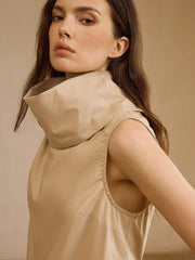 Pamuklu Kolsuz Yüksek Yaka Üst