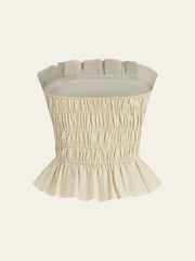 Kadın Askısız Volanlı Üst