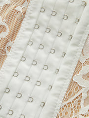 Yarı Şeffaf Dantel Kenarlı Korse Üst