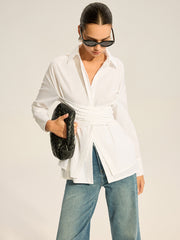 Arka Detaylı Uzun Kollu Gömlek