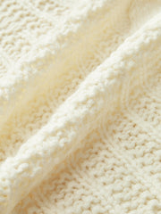 Kablo Örgü Kolsuz Bel Volanlı Üst