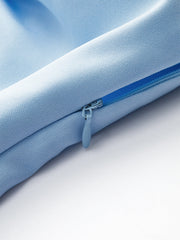 İncili V Yaka Fırfırlı Bluz