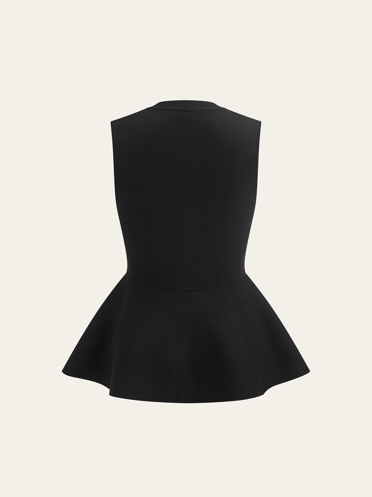 Örme Peplum Yelek Hırka