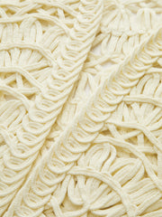 Kabuk Süslemeli Kroşe Yelek