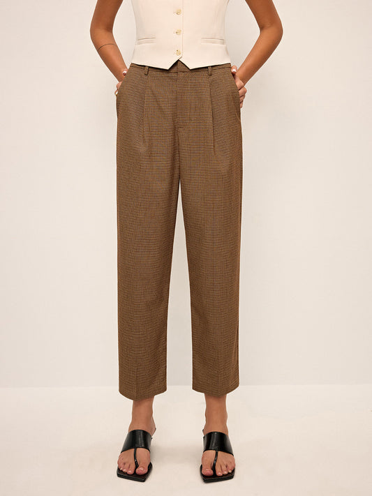 Houndstooth Kısa Pantolon
