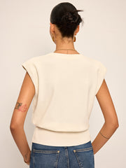 Asimetrik İki Yönlü Triko Yelek