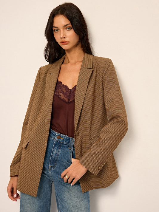 Balık Sırtı Büyük Boy Blazer