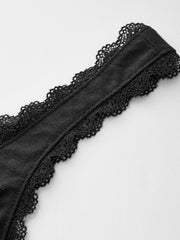 Dantel Kenarlı Yarı Şeffaf Korse Üst