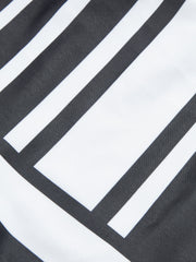 Geometrik Desenli Yüksek Bel Mayo Altı