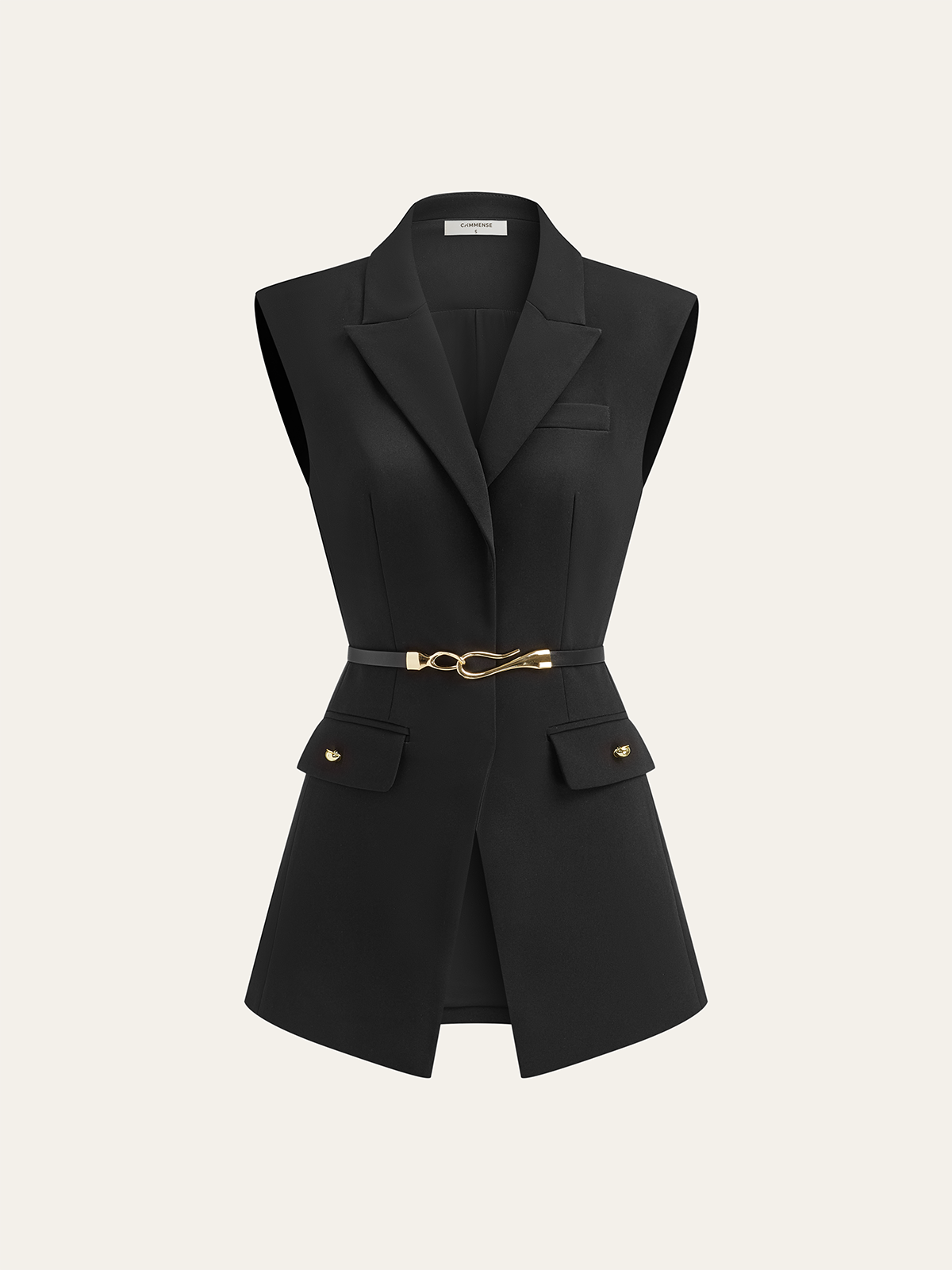 Kemerli Kolsuz Yelek