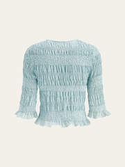 Renkli Fırfırlı Bluz