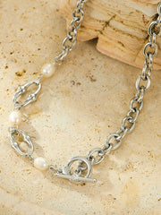 Altın Zincirli İnci Kolye