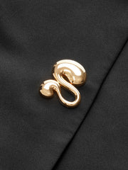 Metal Detaylı Kolsuz Yelek