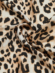 Leopar Desenli Kare Şal