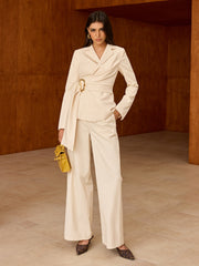 Asimetrik Kemerli Ceket