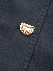 Metalik Düğmeli V Yaka Yelek