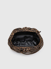 Leopar Desenli Kırışık Bulut Çantası