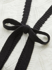 Kontrast Kenarlı Bağlama Önü Hırka