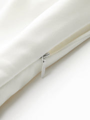 Asimetrik Omuzlu Fırfırlı Elbise