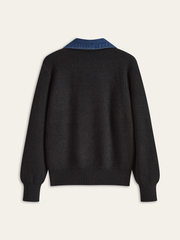 Kot Desenli Örgü Hırka