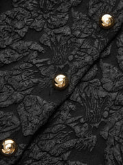 Dokulu Kabarık Kollu Peplum Bluz