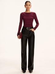 Asimetrik Dönüşlü Uzun Kollu Üst