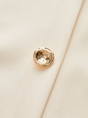 Düğmeli Kemerli Uzun Elbise