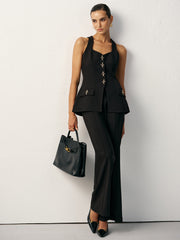 Çapraz Düğmeli Yelek