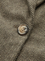 Üç Boyutlu Çiçekli Tek Düğmeli Ceket