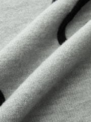 Çiçekli Aplikeli Kısa Kollu Kazak