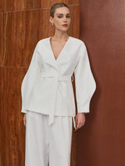 Kemerli Fener Kollu Ceket