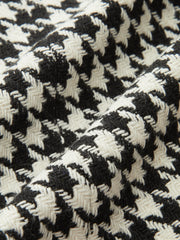 Kış Desenli Çift Düğmeli Ceket