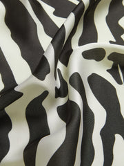 Zebra Desenli Kare Şal