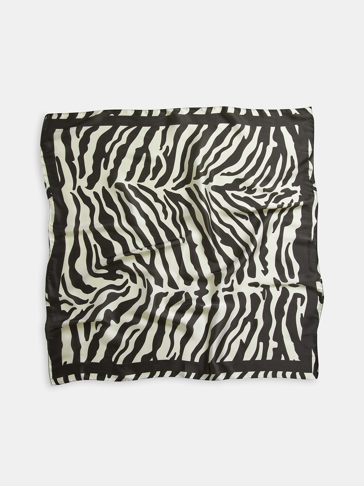 Zebra Desenli Kare Şal