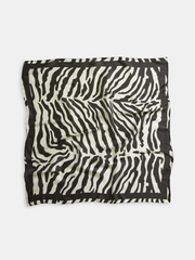 Zebra Desenli Kare Şal