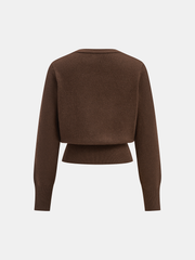 Asimetrik Düğmeli Ön Hırka