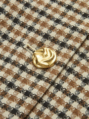 Kareli Düğmeli Ceket