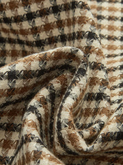 Kareli Düğmeli Ceket